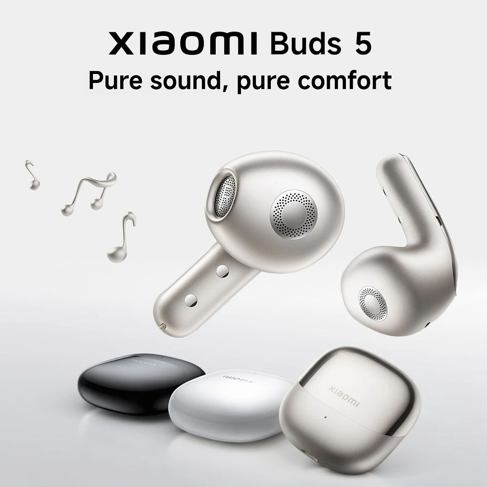 Thumbnail: Xiaomi Buds 5 Semi In-ear Earphones Latency as low as 73ms 3 Microphones AI Nois