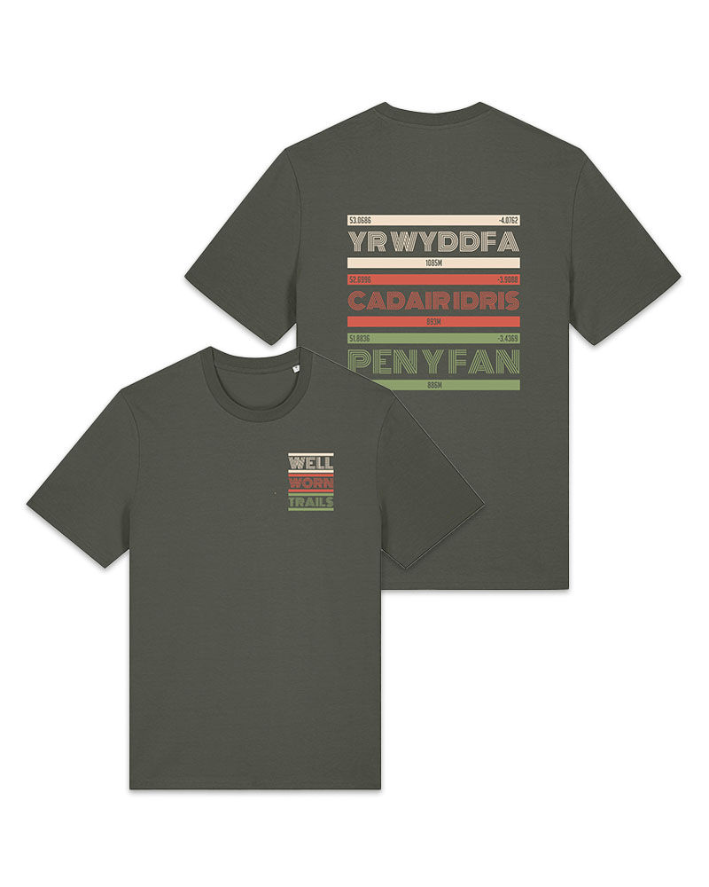 Thumbnail: Welsh Three Peaks Retro T-Shirt