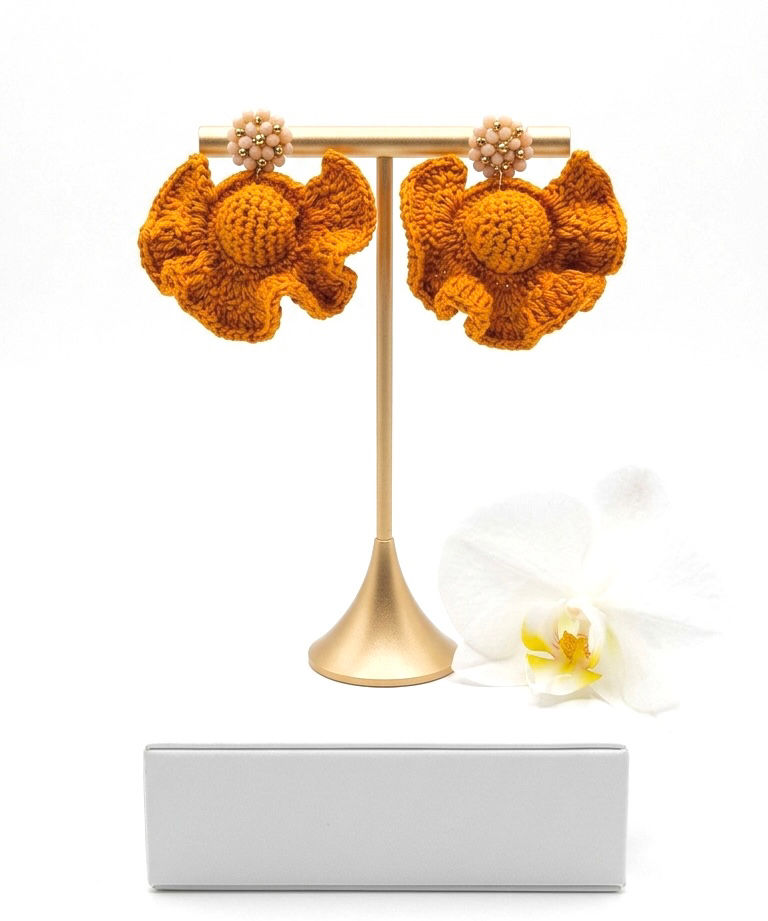 Orecchini Corolla di Zafferano I Boutique La Maison du Paradis Accessori