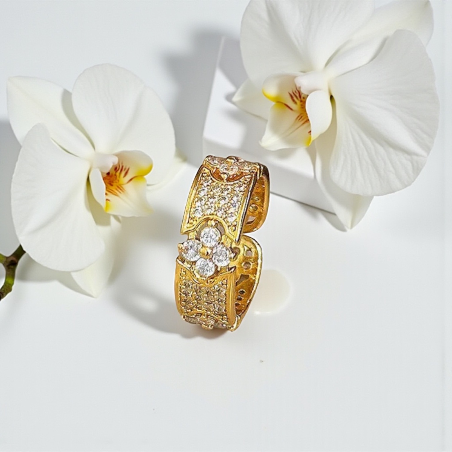 Anello Aura di Venere in Acciaio Inossidabile Placcato Oro