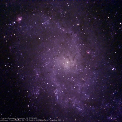 The Triangulum Galaxy (Messier 33, NGC 598), a nearby face-on spiral galaxy in Triangulum