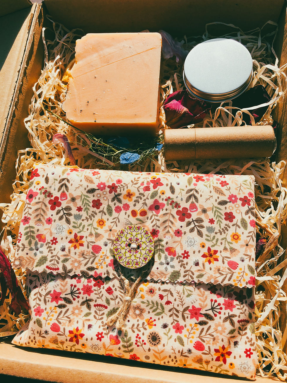 Thumbnail: Derwen gift set with an Orange blossom soap.