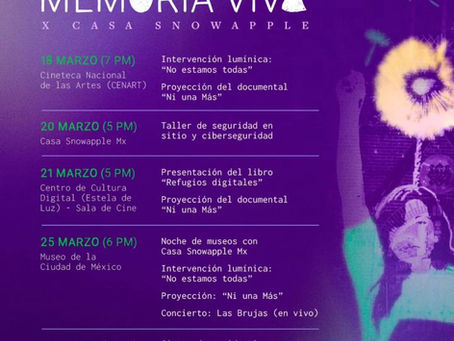 8M, MEMORIA VIVA.
