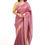 Thumbnail: Brown Munga Tussar Silk Saree with Zari Border