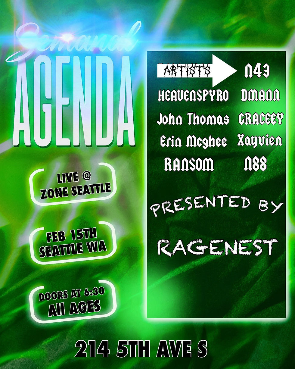 RAGENEST - SEMANAL AGENDA