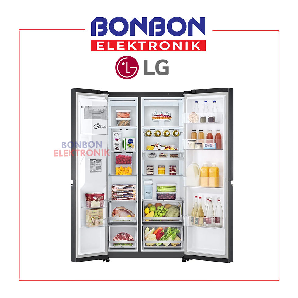 Thumbnail: LG Kulkas Side By Side GC-L257CQEL w/ Dispenser & UltraSleek Door 617L