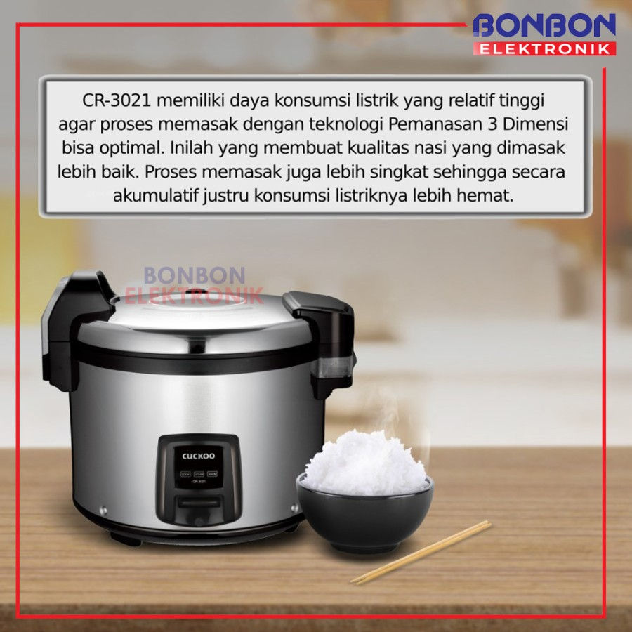 Thumbnail: CUCKOO Commercial Mechanical Rice Cooker CR-3021 5L No.1 in Korea