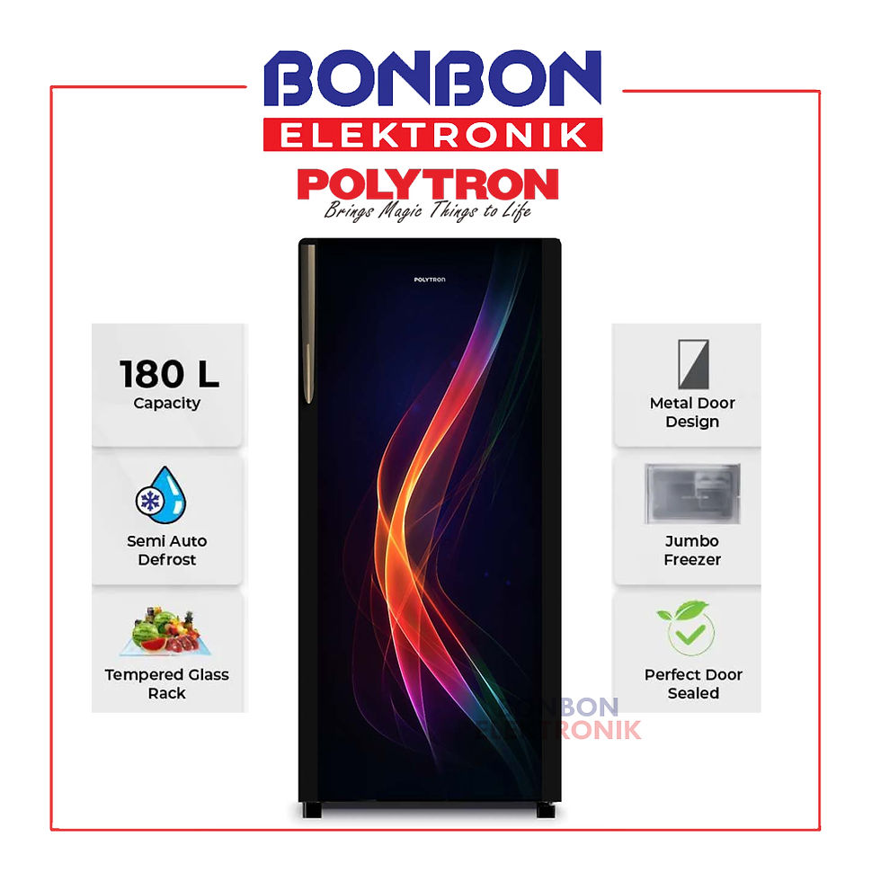 POLYTRON Kulkas 1 Pintu 180 Liter PRA 18PAX / PRA-18PAX 180L