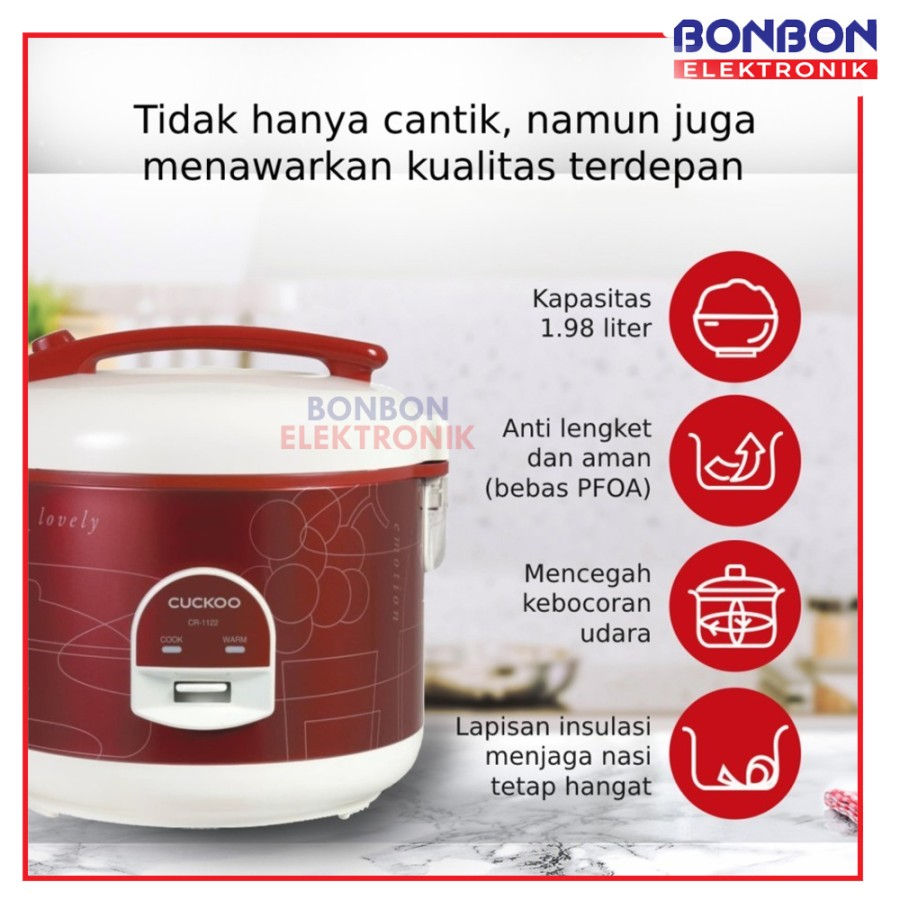 Thumbnail: CUCKOO Commercial Mechanical Rice Cooker CR-1122 2L No.1 in Korea