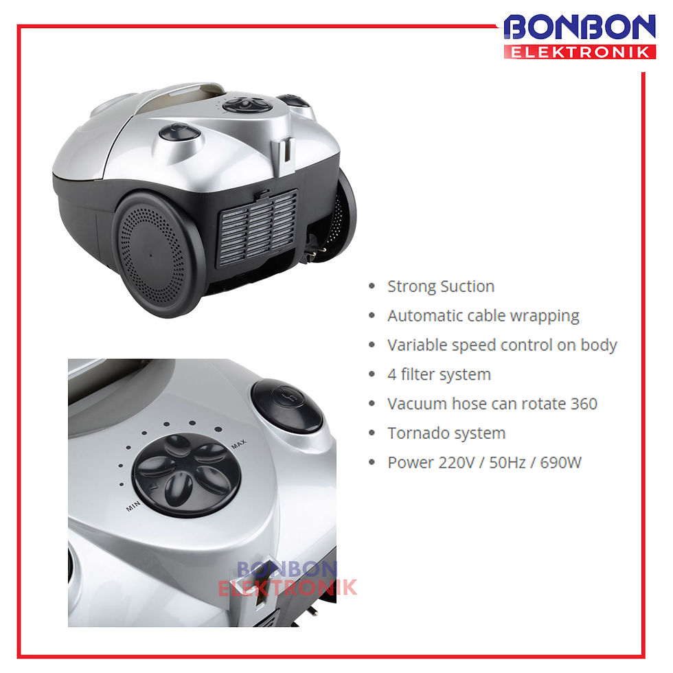 Thumbnail: Denpoo Dry Vacuum Cleaner VC-0012 / VC0012 Penyedot Debu