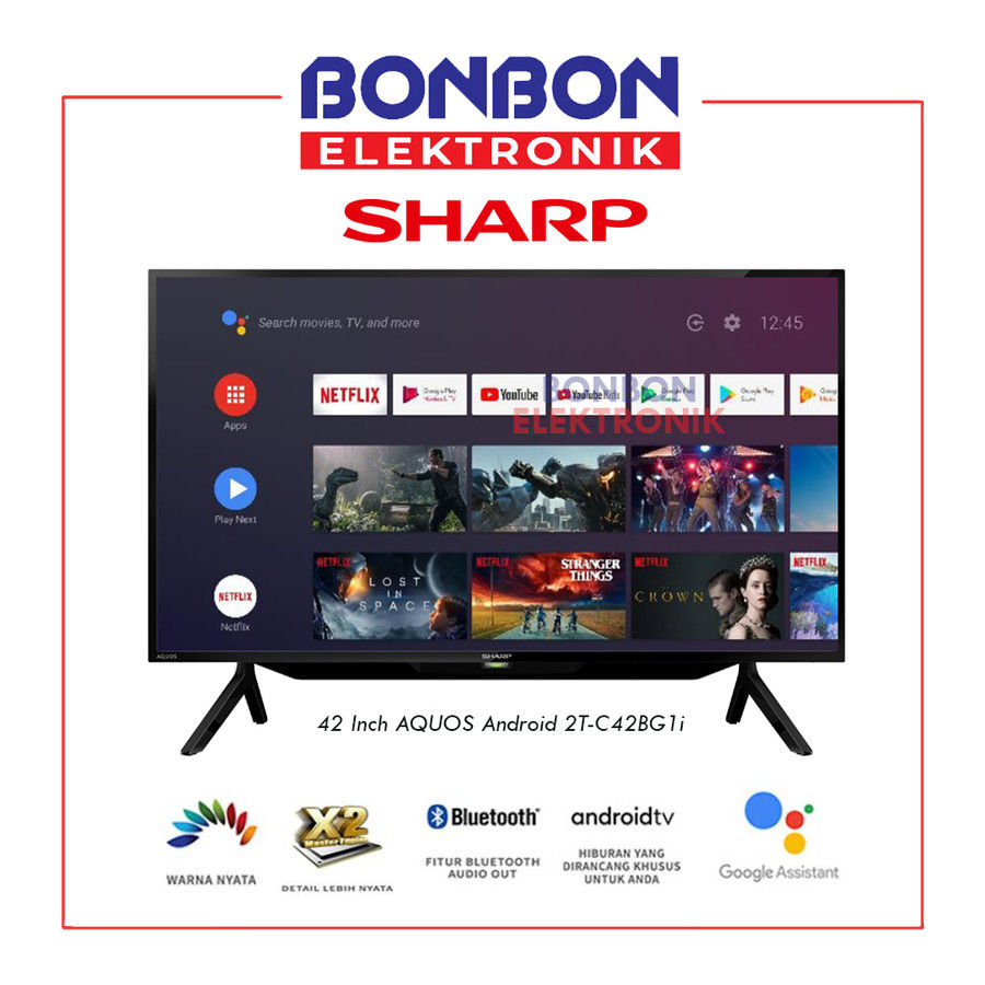 Sharp LED TV 42 Inch AQUOS Android 2T-C42BG1i / 2TC42BG1I Full HD