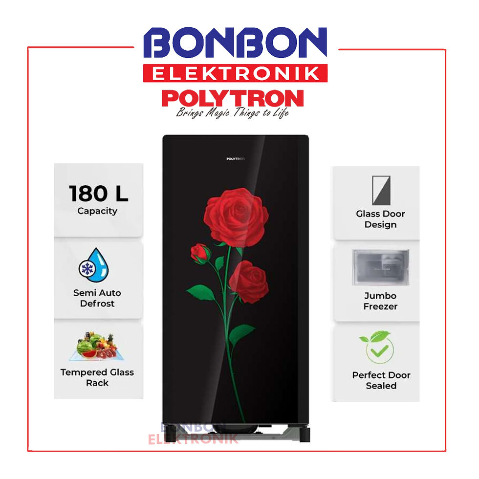 POLYTRON Kulkas 1 Pintu Belleza 180 liter PRA 18CRX / PRA-18CRX 180L