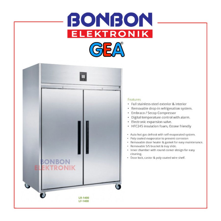 GEA Medical Refrigeration LR-1400 / LR1400 Lab Refrigerator / Freezer