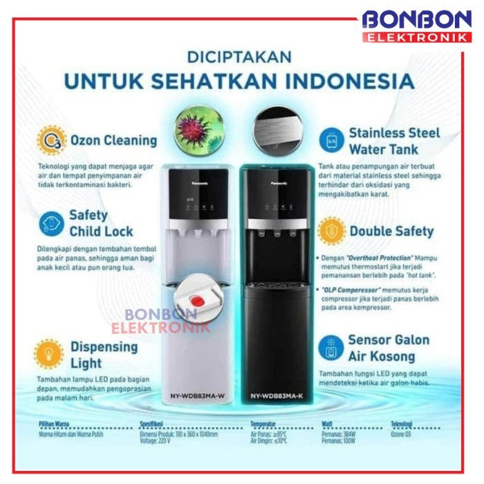 Thumbnail: Panasonic Dispenser Galon Bawah NY-WDB83MA-K/W