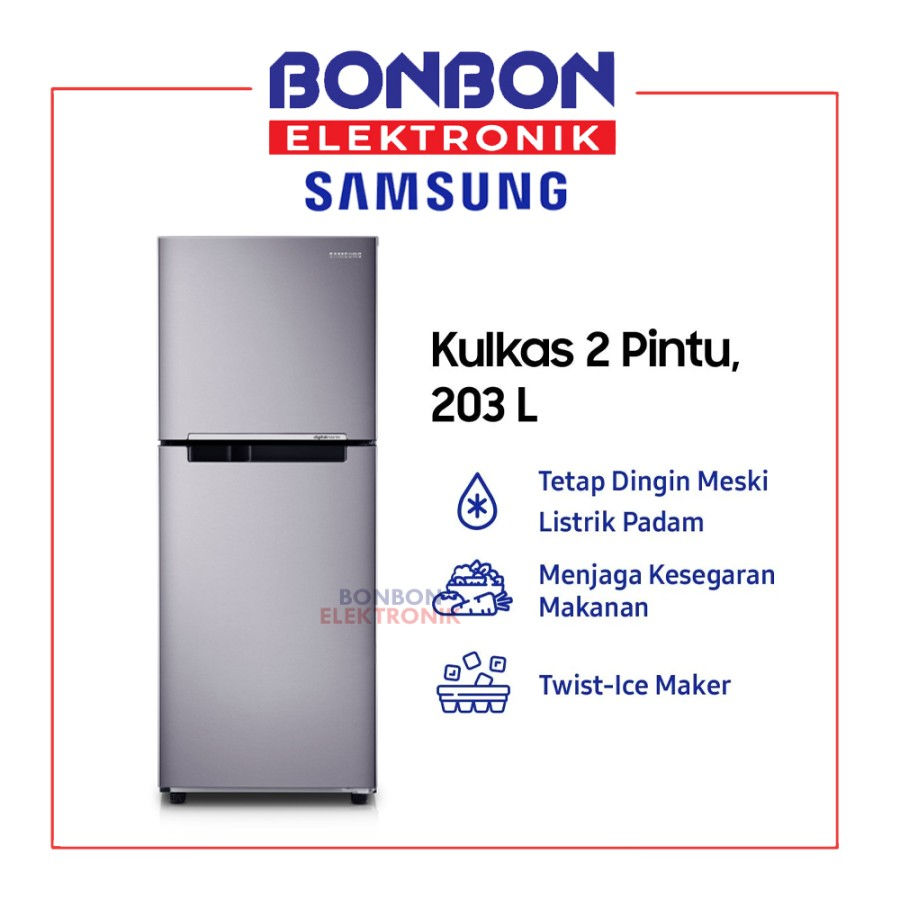 SAMSUNG Kulkas 2 Pintu 216L RT20FARWDSA / RT20 Coolpack