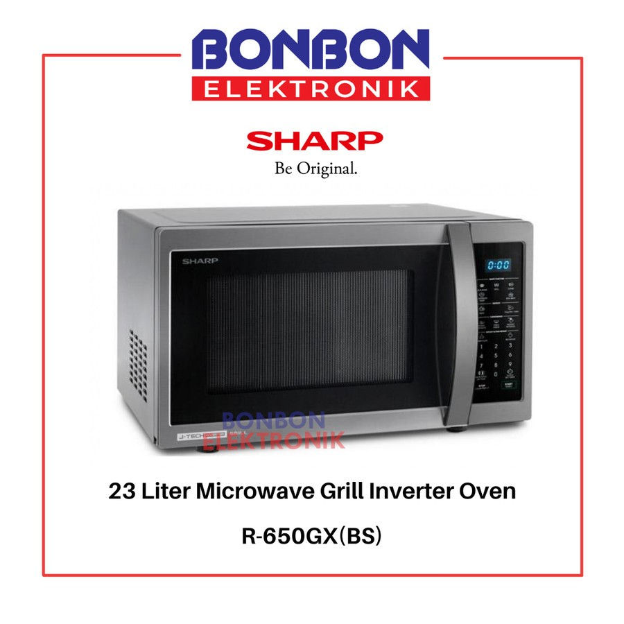 Thumbnail: Sharp Microwave Grill Inverter Oven 23 Liter R-650GX(BS) / R650GX 23L