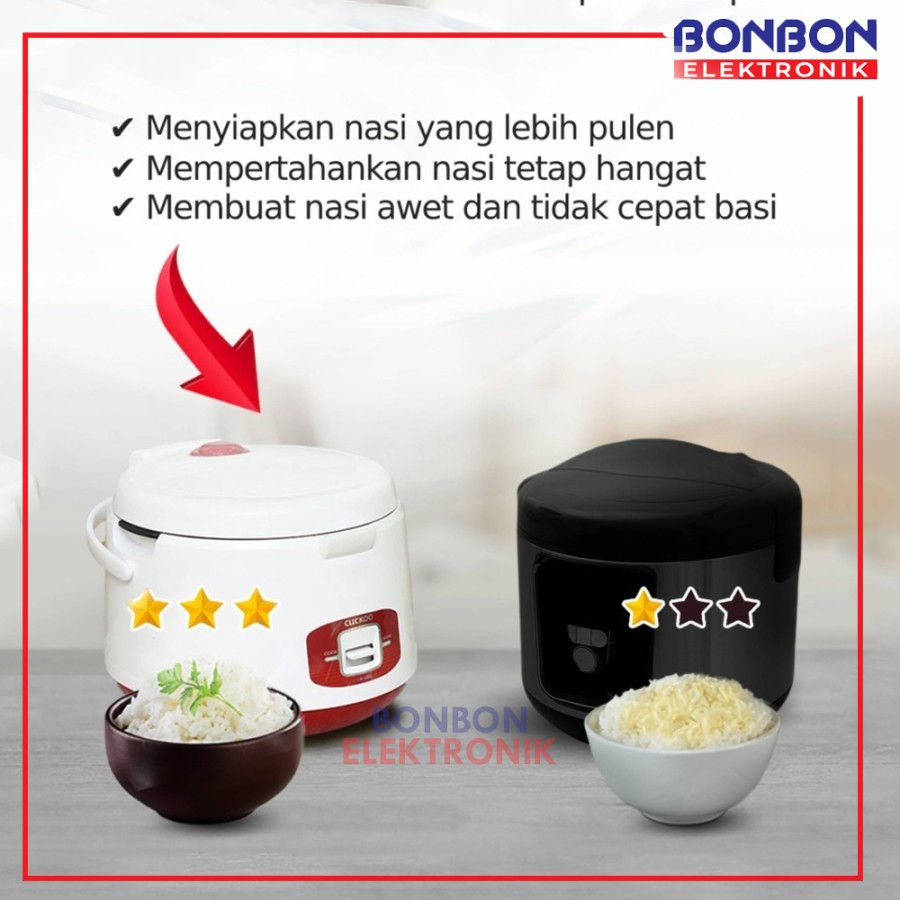 Thumbnail: CUCKOO Rice Cooker Mechanical CR-1055/RD 1.8L No.1 in Korea 1055RD
