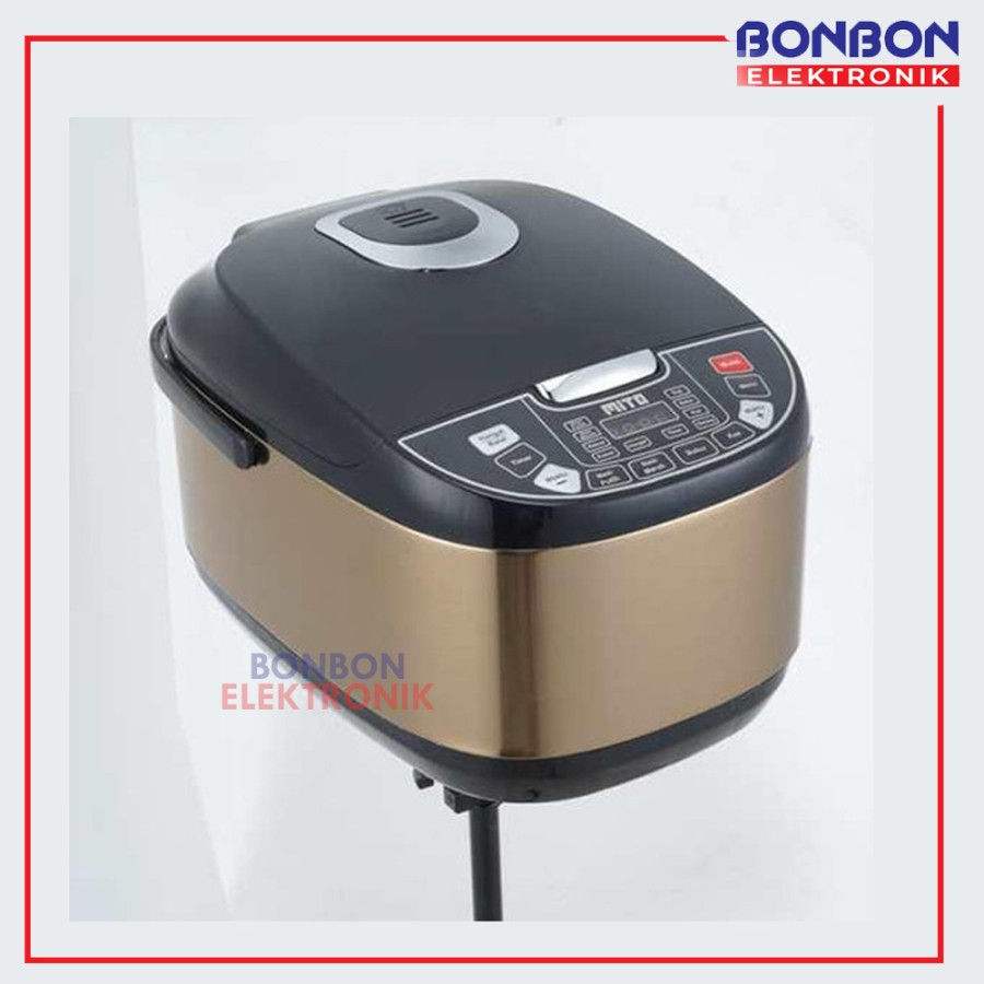 Thumbnail: Mito Rice Cooker R5 PLUS 8in1 2L Gold Black/Silver Black