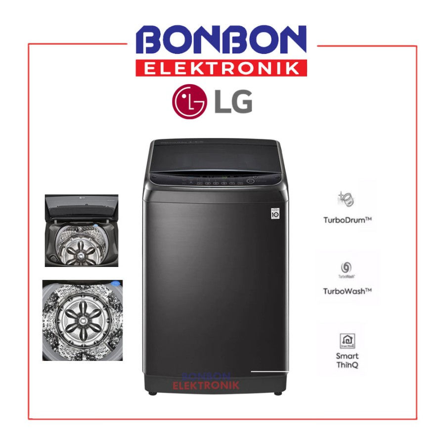 LG Mesin Cuci 1 Tabung 13KG TH2113DSAK Inverter Turbo Wash 3D ThinQ