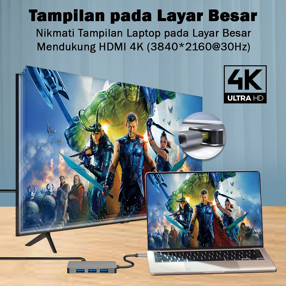 Thumbnail: PX UCH16 USB Hub Type C Converter Laptop Macbook to HDMI LAN RJ45 6in1