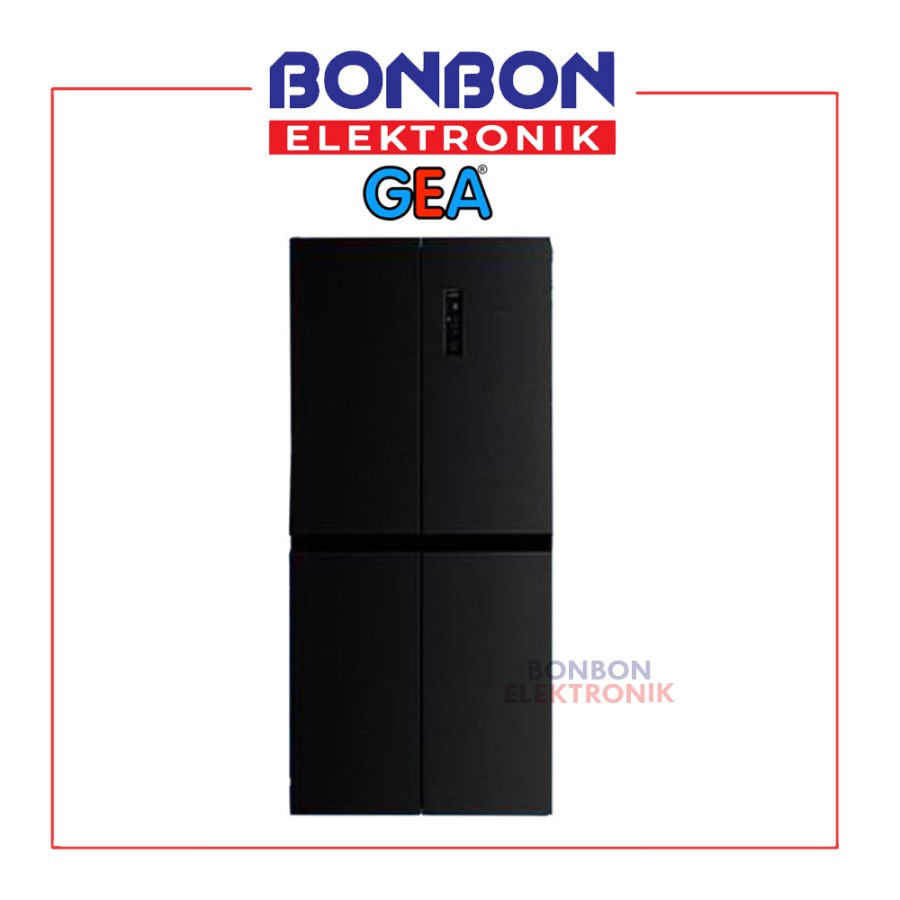 Thumbnail: GEA Kulkas Side By Side Inverter 4 Pintu G4D-522 BLACK / G4D 522