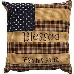 Thumbnail: Patriotic Patch Pillow Blessed 10x10