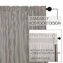 Thumbnail: Ashmont Ticking Stripe Shower Curtain 72x72