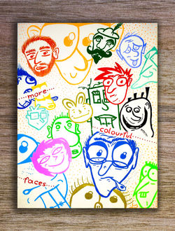 More colourful faces