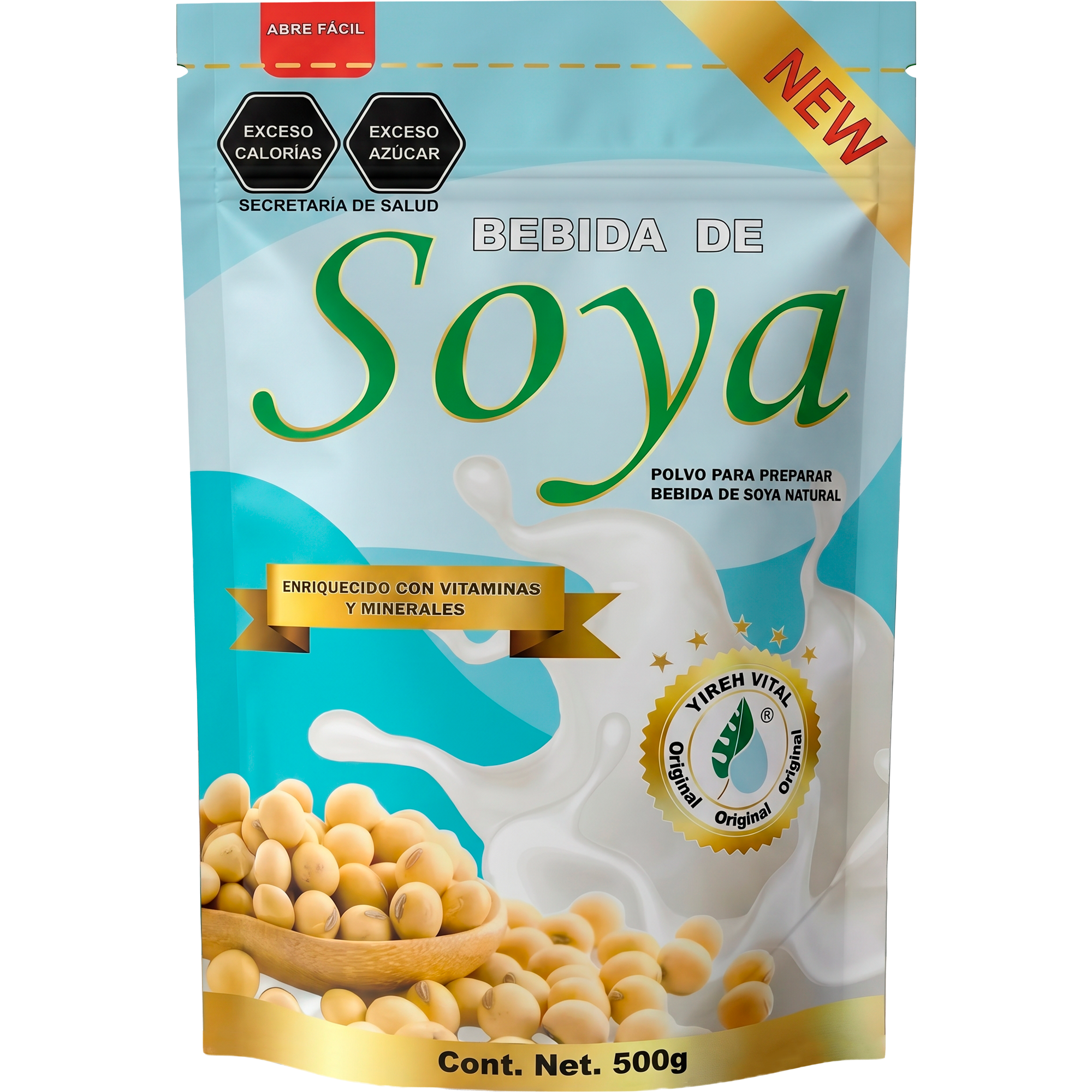 Fórmula BEBIDA DE SOYA NATURAL | 500g Yireh Vital