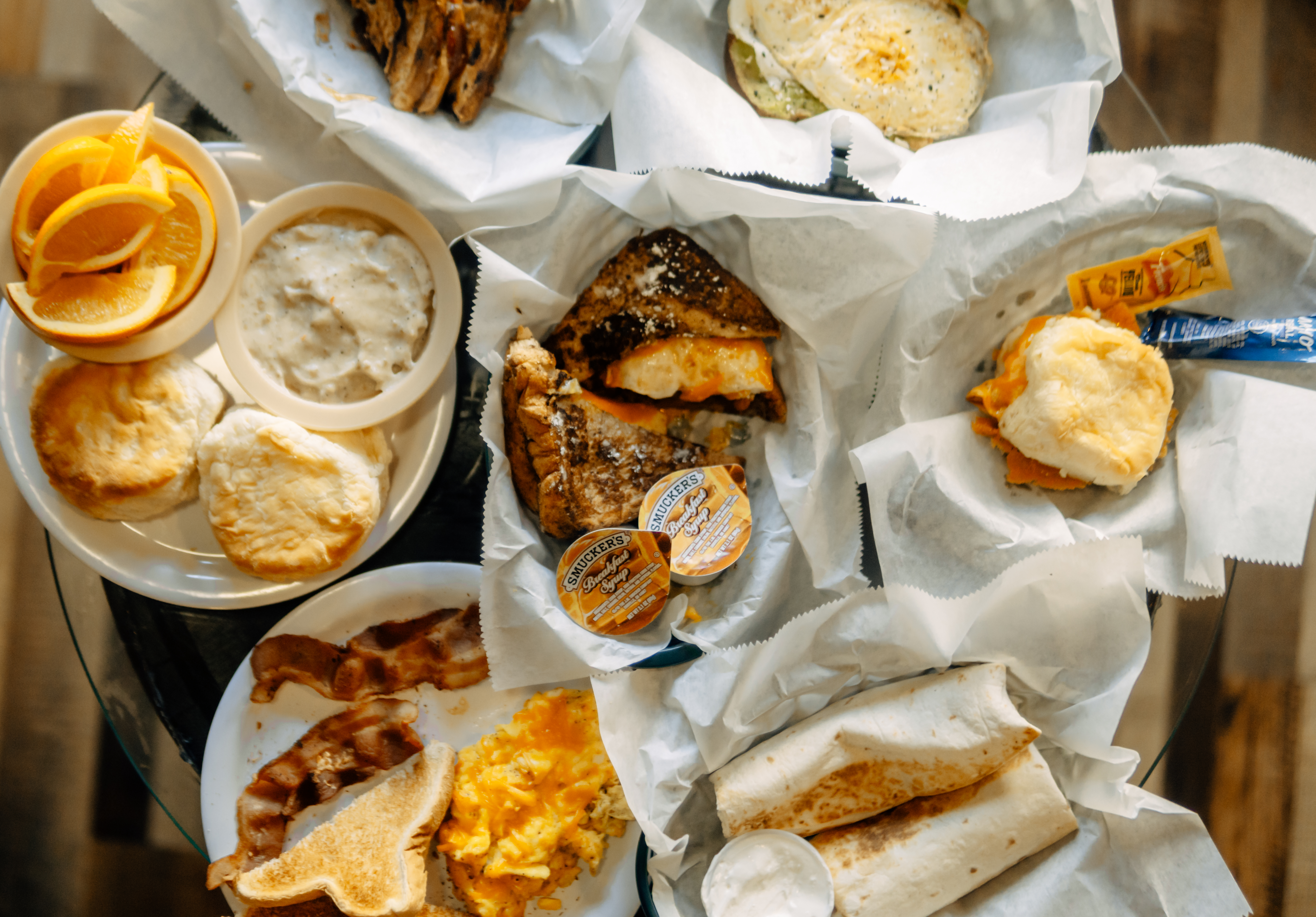 Arranged Food and Objects