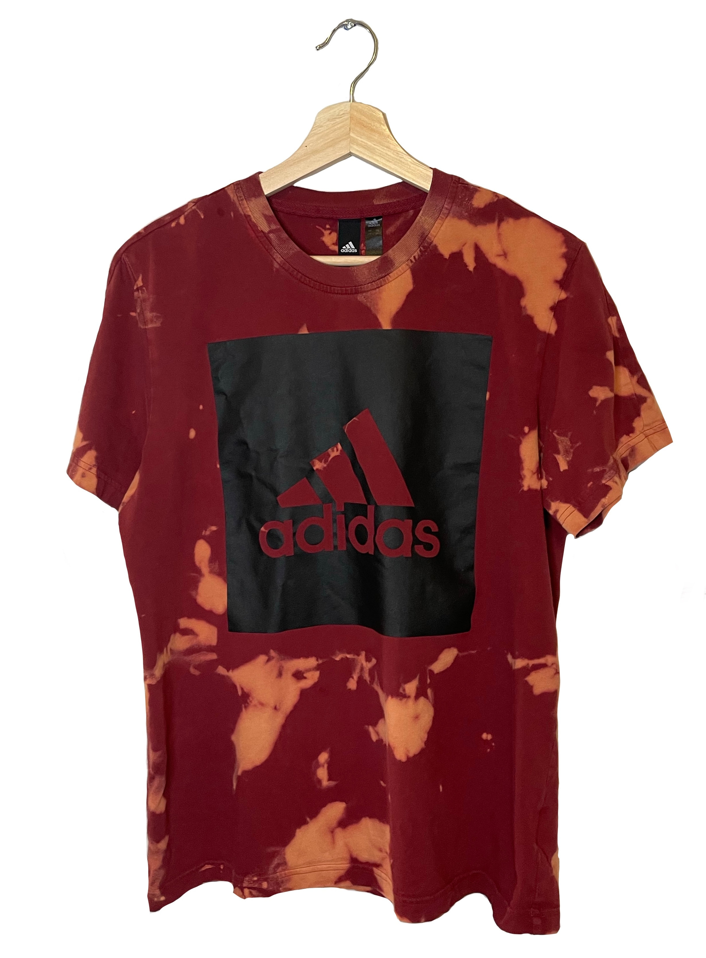 red adidas tee