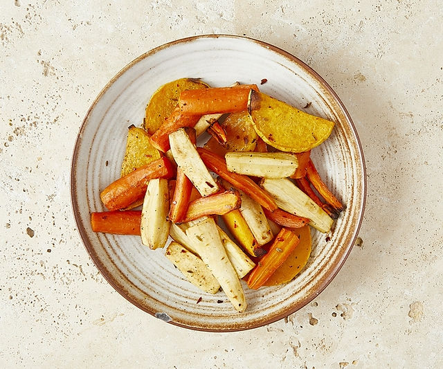 Spiced Glazed Roots