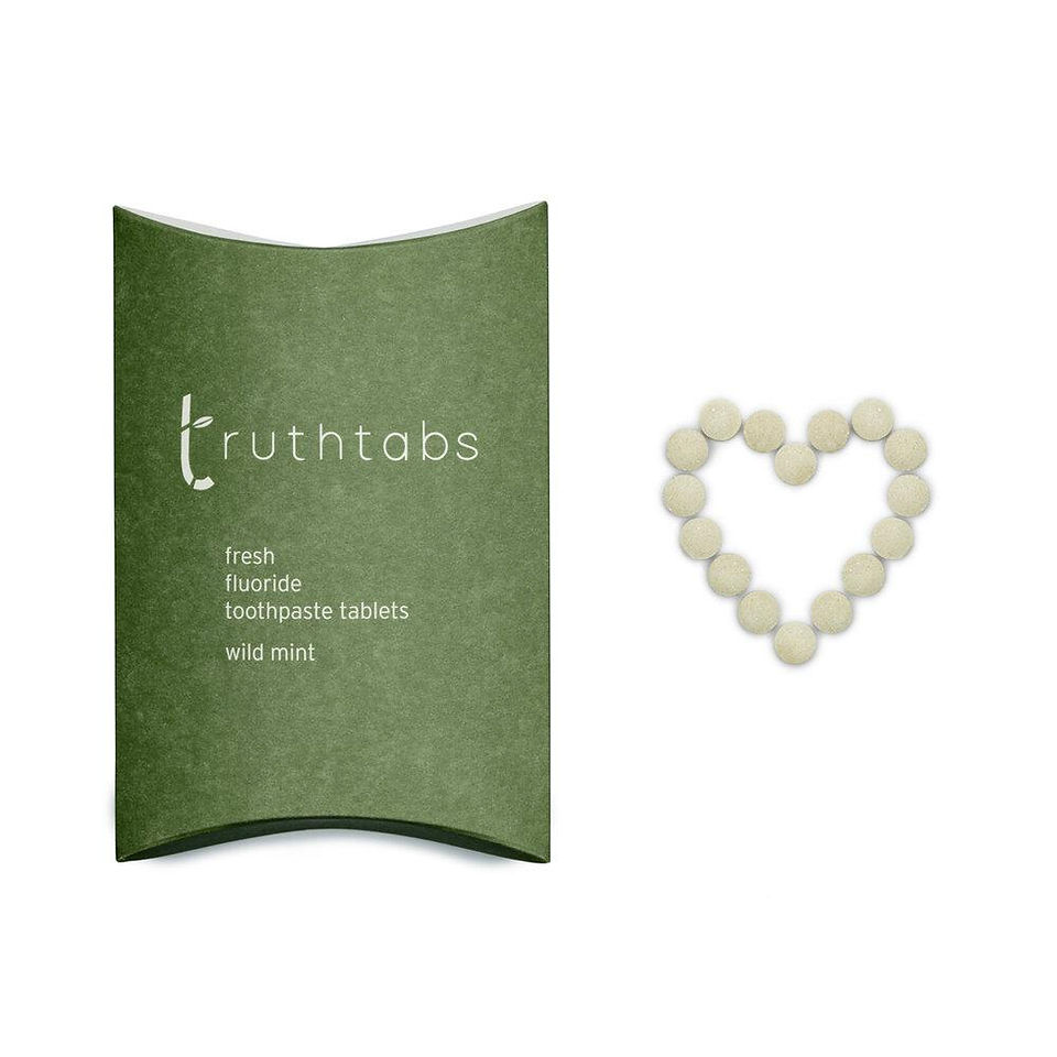 Truthtabs Wild Mint flavour toothpaste tablets with Fluoride - Three Month supply