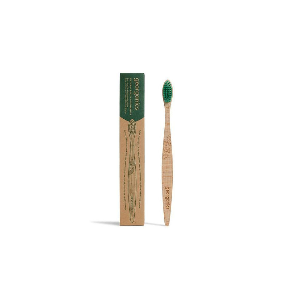 Georganics Natural Beech Toothbrush - Medium bristles
