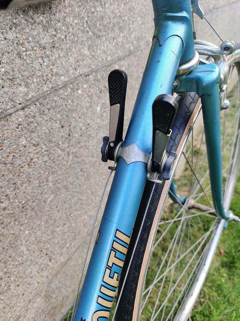 Thumbnail: Retro koersfiets Jacques Anquetil van de jaren '70
