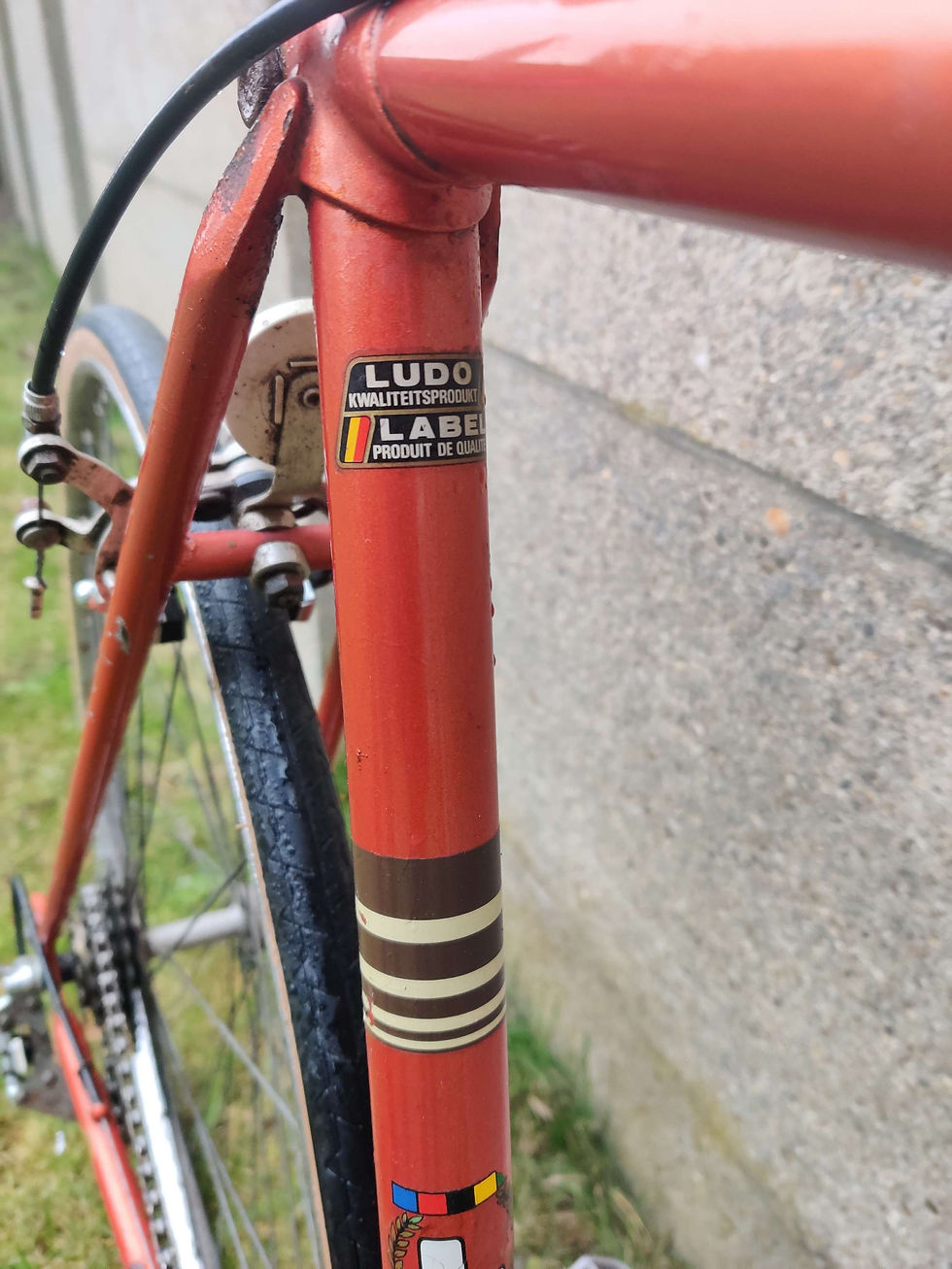 Thumbnail: Belgische Ludo retro koersfiets van 1972!