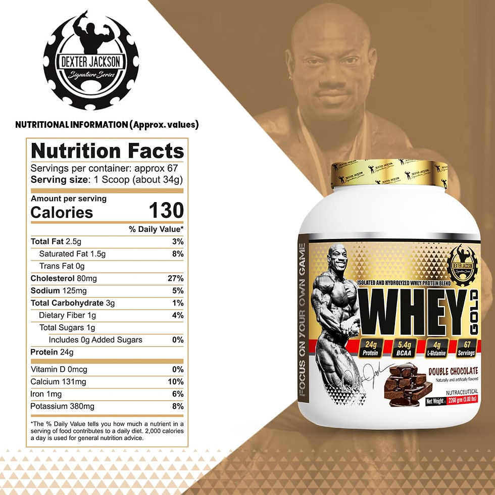 Thumbnail: Dexter Jackson Whey Gold | Double Chocolate (5 Lbs)