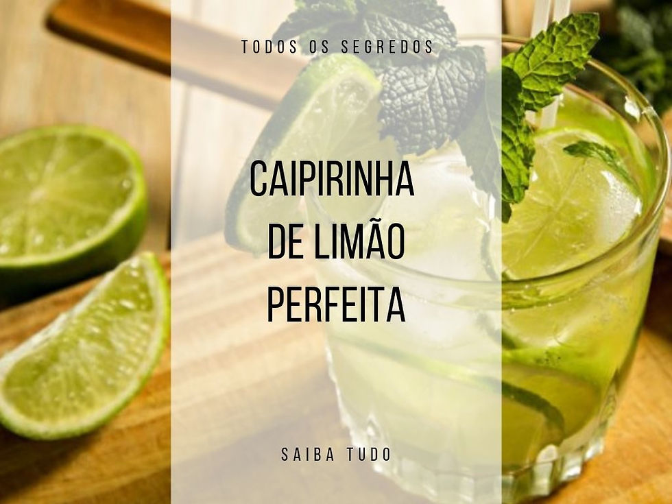 Caipirinha de limão perfeita