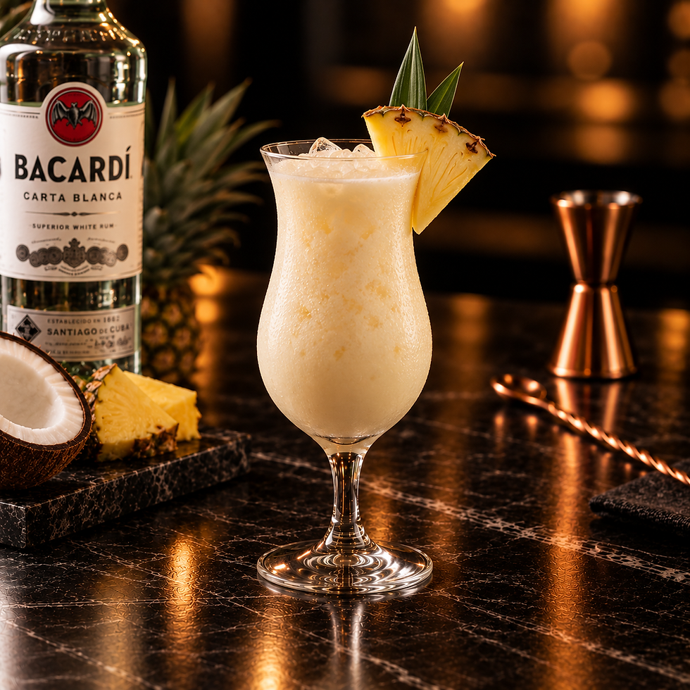 Piña Colada com abacaxi e coco