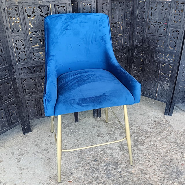 San Diego Velvet Camino Counter Stool