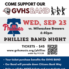 GVHS BAND PHILLIES GAME, SEP 23