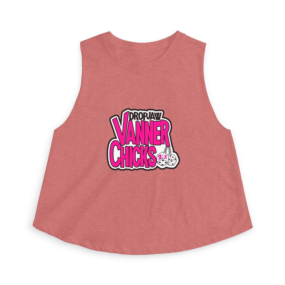 Thumbnail: Crop Top - DropJaw Vanner Chicks *Pink Logo*