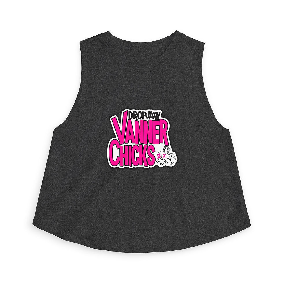 Thumbnail: Crop Top - DropJaw Vanner Chicks *Pink Logo*