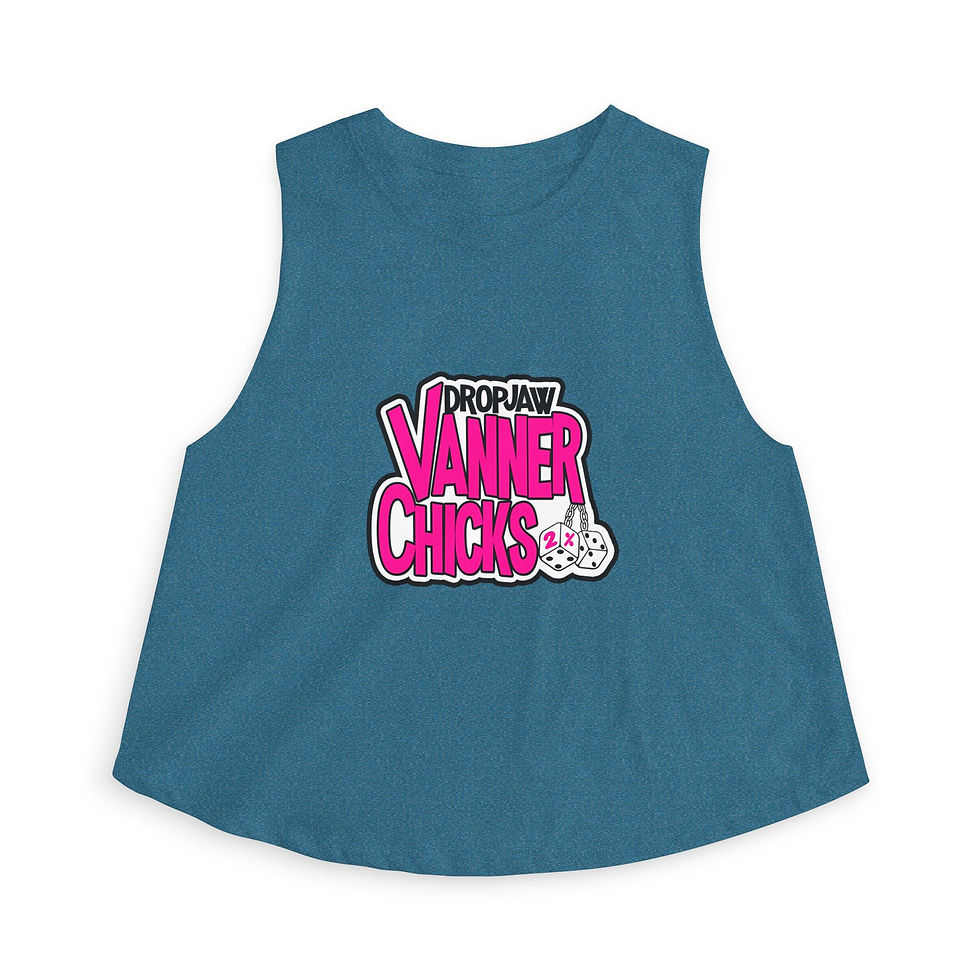 Thumbnail: Crop Top - DropJaw Vanner Chicks *Pink Logo*