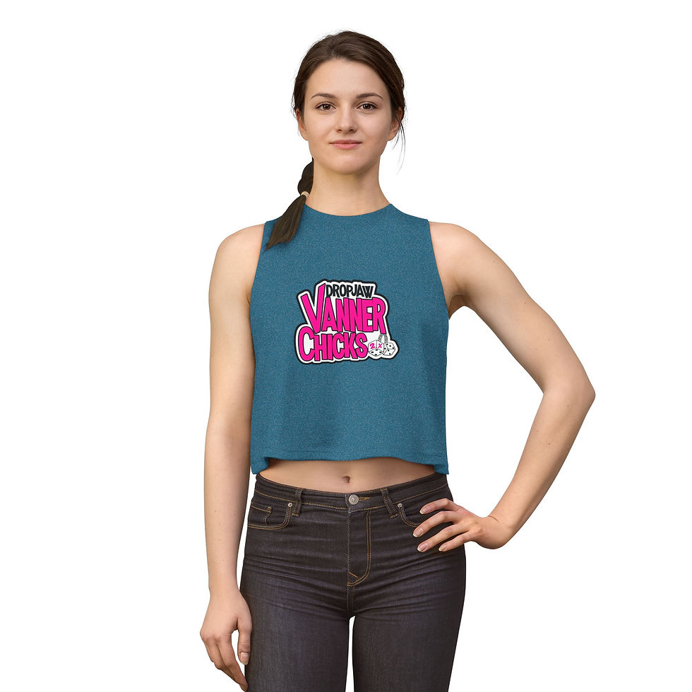 Thumbnail: Crop Top - DropJaw Vanner Chicks *Pink Logo*
