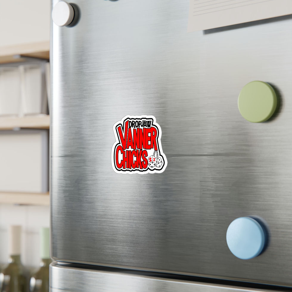 Thumbnail: Kiss-Cut Vinyl Decals - DropJaw Vans - Vanner Chicks *RED LOGO*