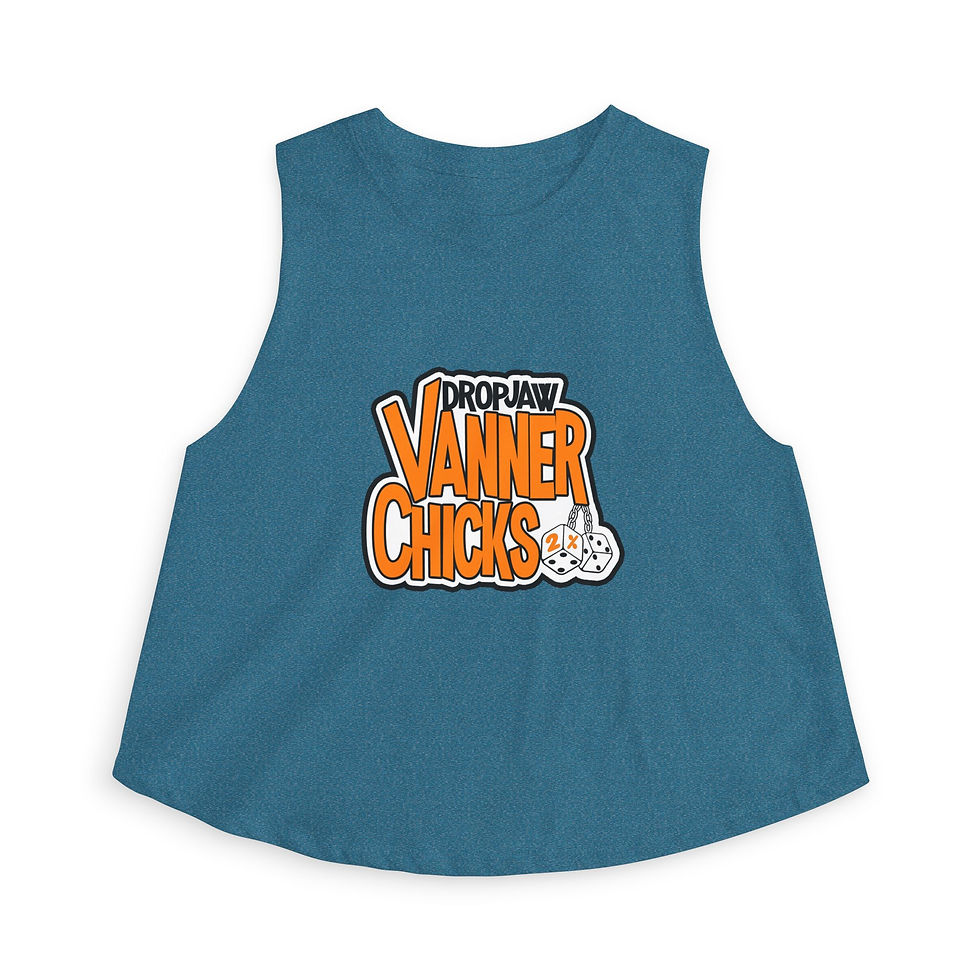 Thumbnail: Crop Top - DropJaw Vanner Chicks *Orange Logo* 