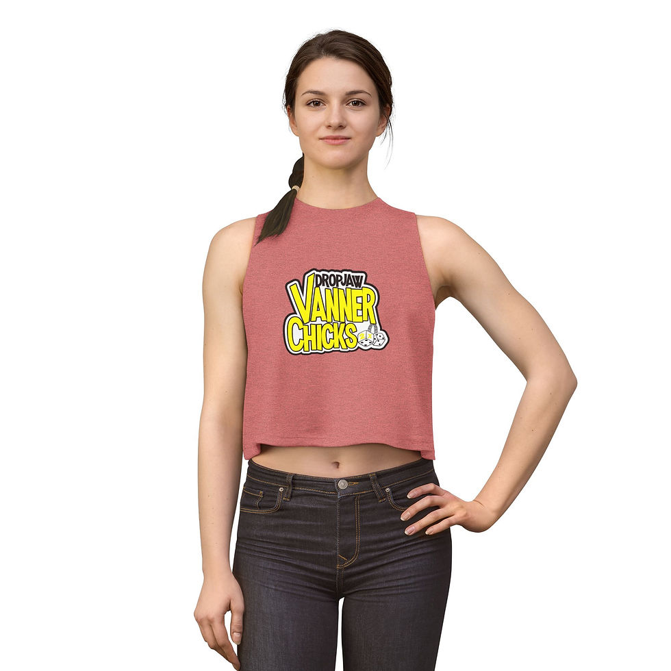 Thumbnail: Crop Top - DropJaw Vanner Chicks *Yellow Logo* 