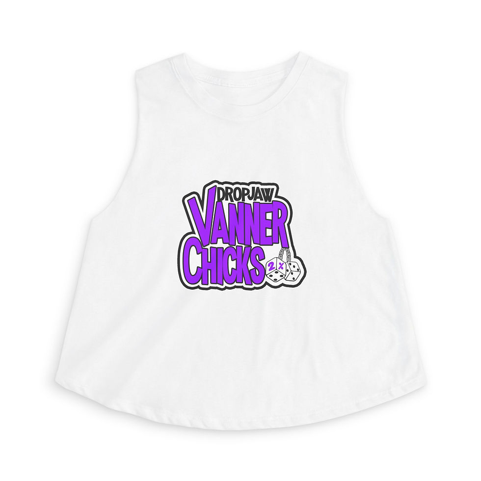 Thumbnail: Crop Top - DropJaw Vanner Chicks *Purple Logo* 