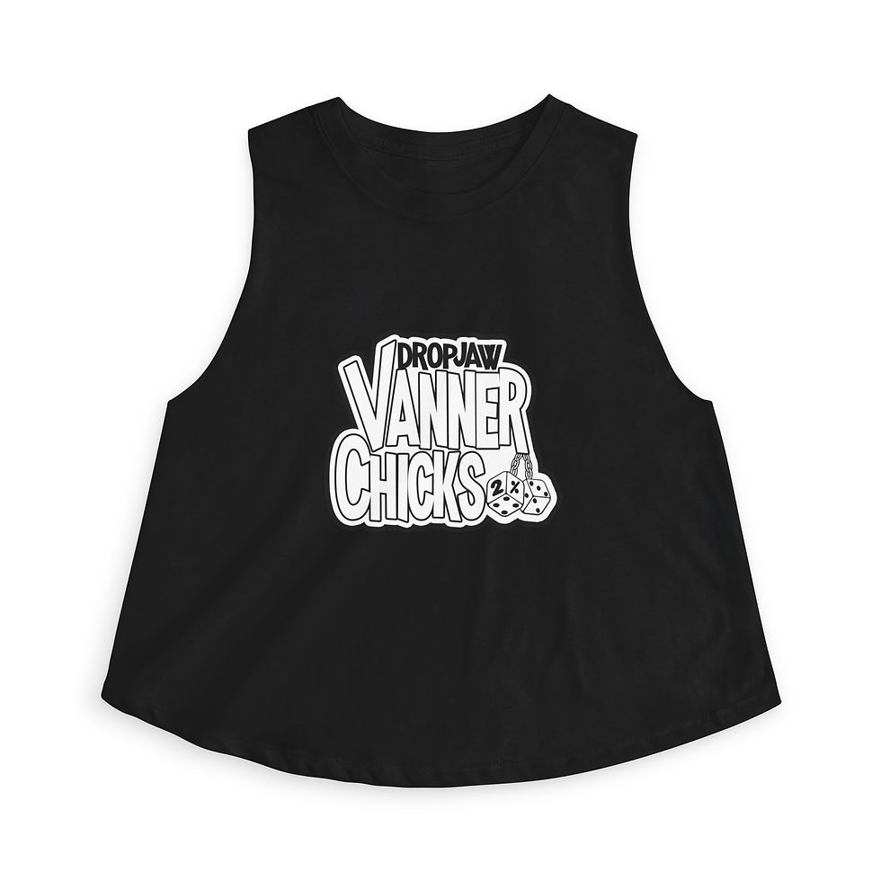 Thumbnail: Crop Top - DropJaw Vanner Chicks - *Outline Logo* 